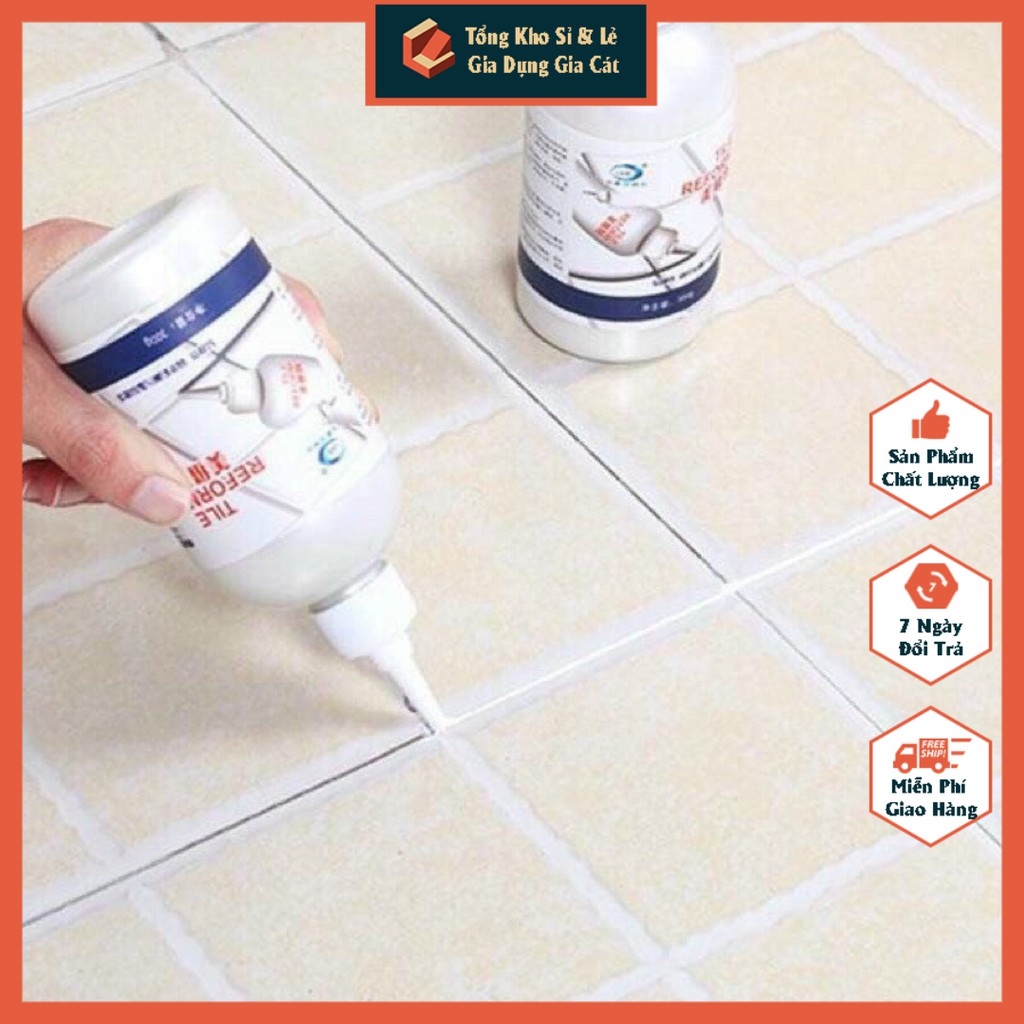 Sơn kẻ chỉ gạch cao cấp 280ml - Keo chà ron sứ làm mới mạch gạch sàn nền nhà tắm tường bồn rửa chén bồn cầu hiệu quả
