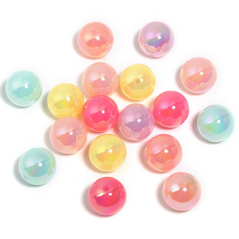 [B169]Mix color Miracle AB Style acrylic chunky Bubblegum Beads