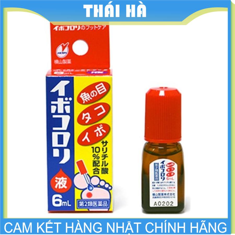 Dung dịch bôi mụn cóc mắt cá chai chân ibokorori 10ml nhật bản