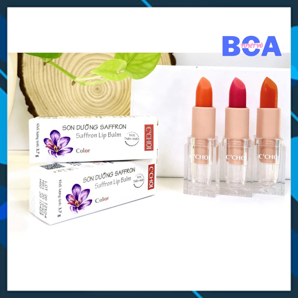 Son dưỡng môi Saffron C’Choi 💄 Có màu 💄Giảm thâm 💄 Làm hồng 💄 Dưỡng ẩm 💄 , Tuyết Võ BCA