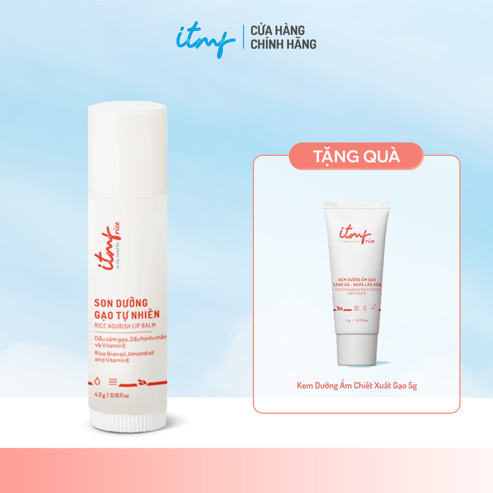 [LAZSOCIAL0850K - 50K MOV 250K] Son Dưỡng Chiết Xuất Gạo ITMF 4.2g -  Sản Phẩm Chính Hãng Tại Zitore