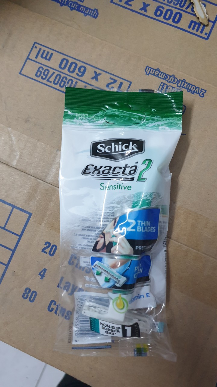 [ Siêu Tiết Kiệm] 10 DAO CẠO RÂU SCHICK EXACTA 2- SENSITIVE DKSH