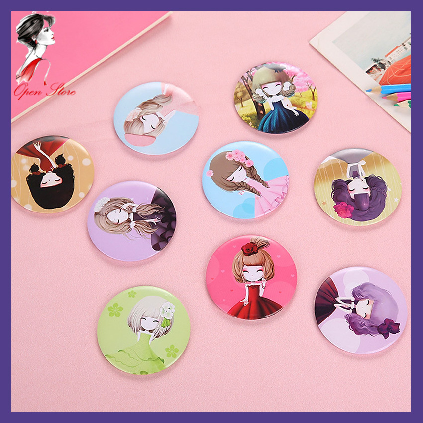 [HCM]Gương Mini Hàn Quốc Nhỏ Gọn Dễ Bỏ Túi Open Store