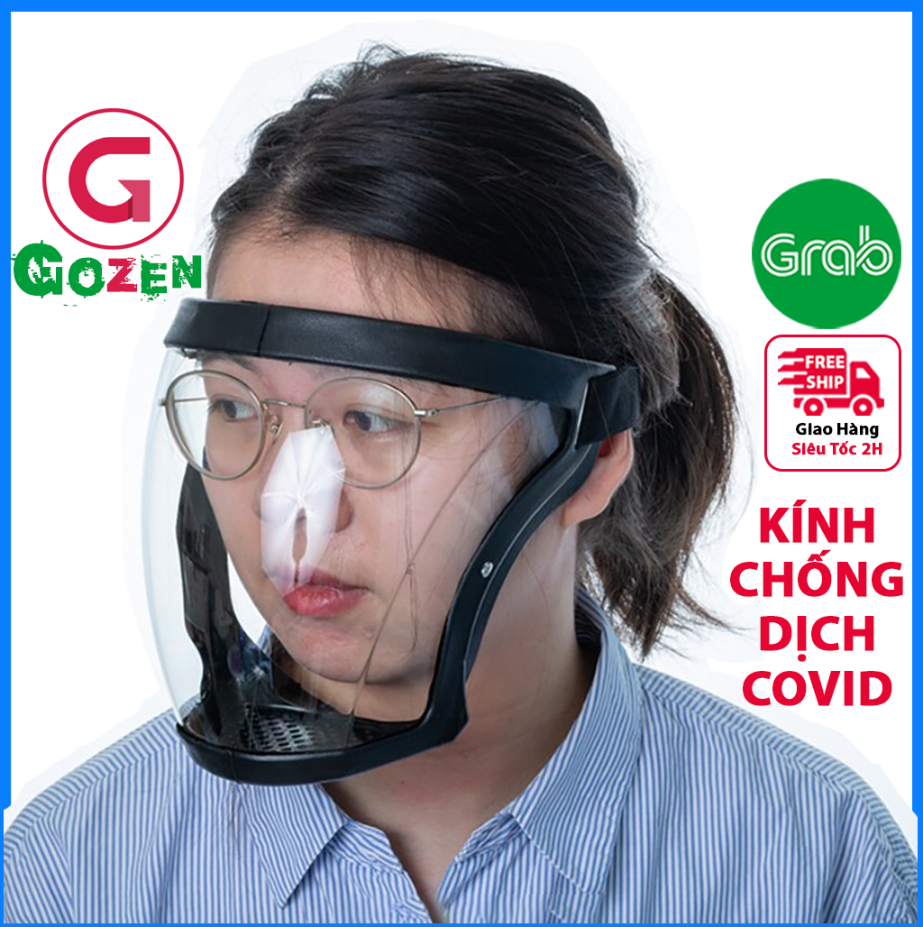 Mặt nạ bảo hộ chống bụi, kính chống dịch - không mờ hơi nước, che chắn chống giọt bắn tại GozenMall