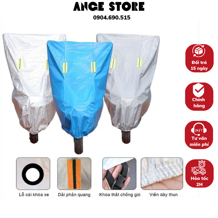 Bạt phủ xe, bạt trùm xe máy - bạt phủ xe tay ga, xe số bền đẹp - tấm trùm nắng mưa xe máy tiện lợi bảo hành uy tín