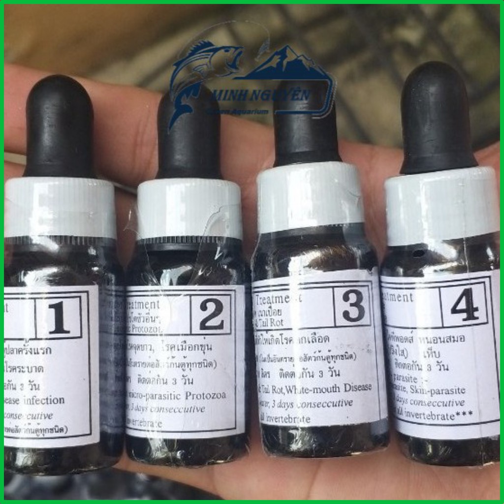 Bio knock số 1, 2, 3, 4 Thuốc trị bênh cá cảnh xuất xứ từ THÁI LAN(BIO KNOCK SỐ 3)