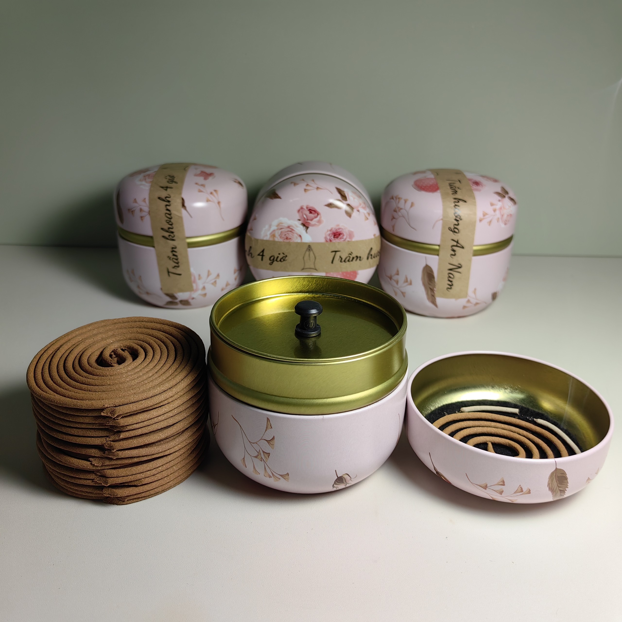 Trầm hương khoanh 4 giờ - Trầm hương An Nam cao cấp