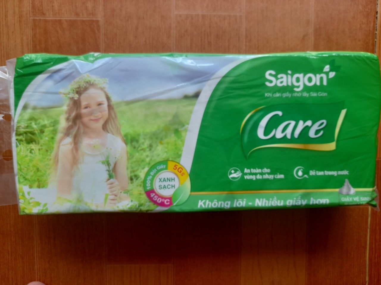 10 cuộn giấy Sài Gòn care không lõi