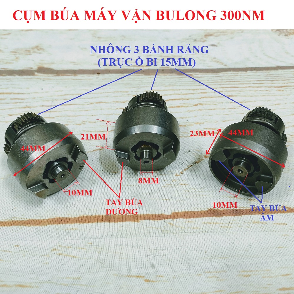 SV Cụm đầu búa máy vặn bulong, vặn vít