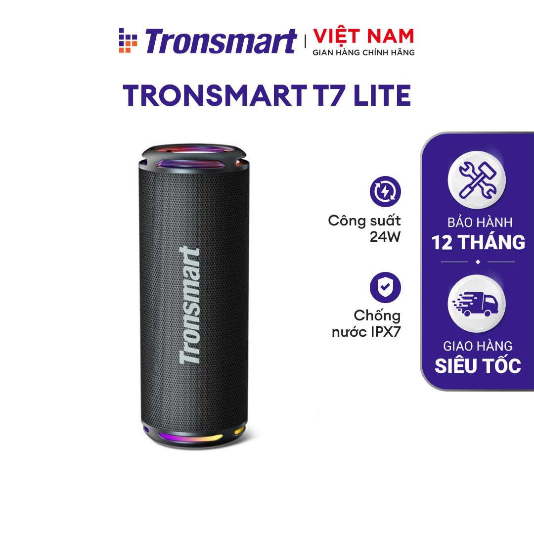 Loa Bluetooth Tronsmart T7 Lite âm thanh siêu trầm Công suất 24W Chống