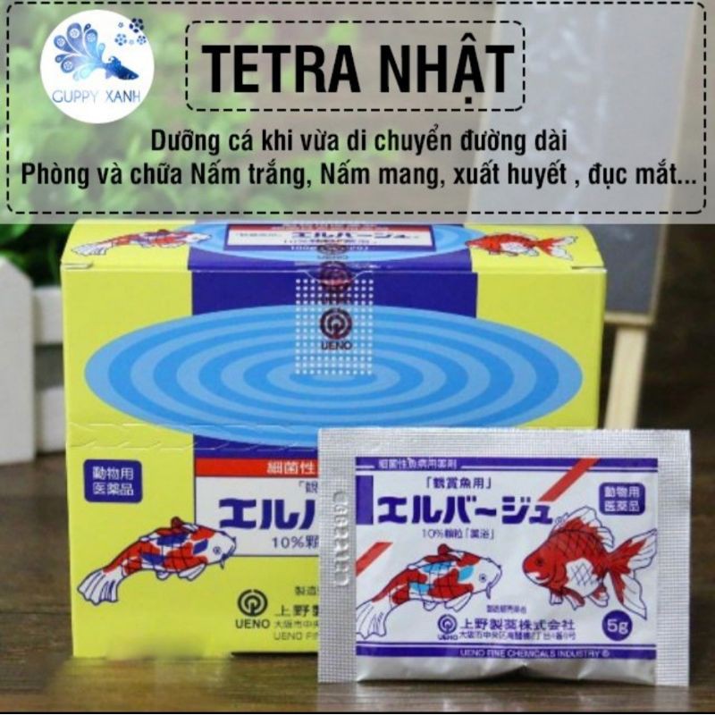 Tetra nhật gói 5gr - Sản phẩm hổ trợ cá và gà khỏe - Guppy Xanh