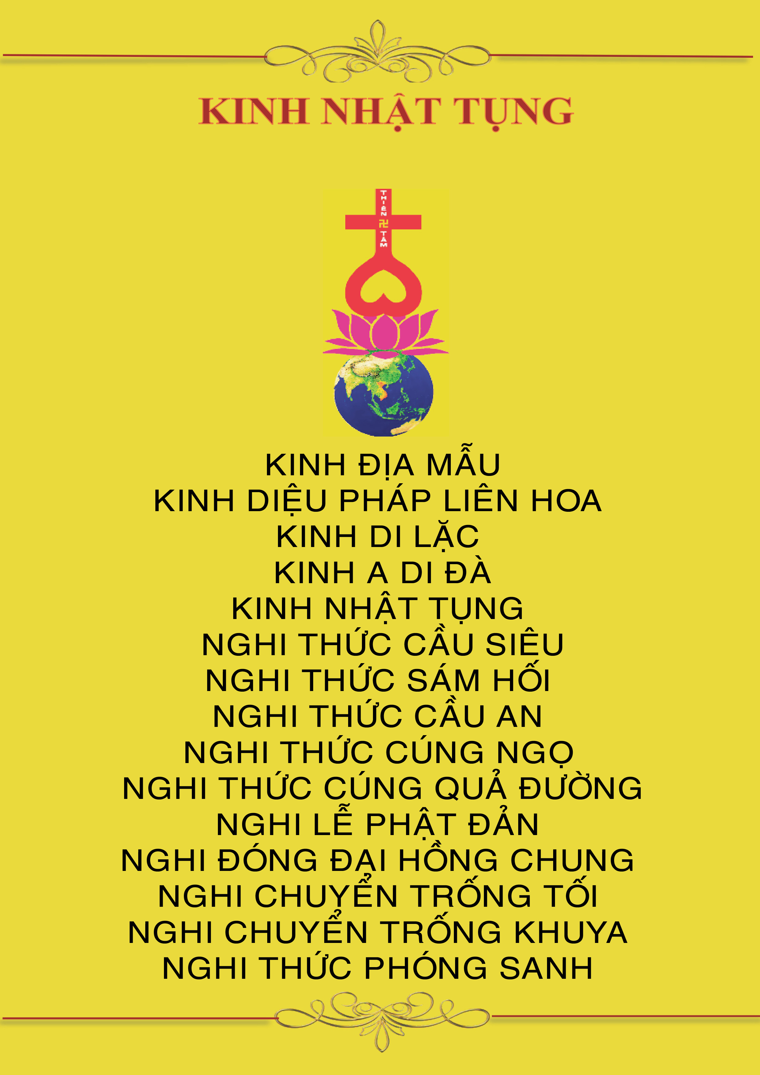 Trọn bộ sách kinh nhật tụng thiên tâm đạo 2023 khổ bìa kiếng - sách kinh tụng hằng ngày