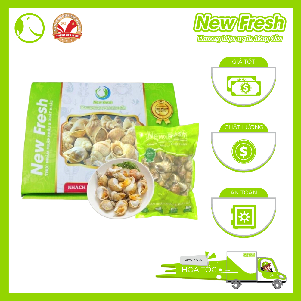 [HỎA TỐC HCM] Ốc Bulot Pháp Thịt Dày Ngọt Thịt - Hộp 500Gram