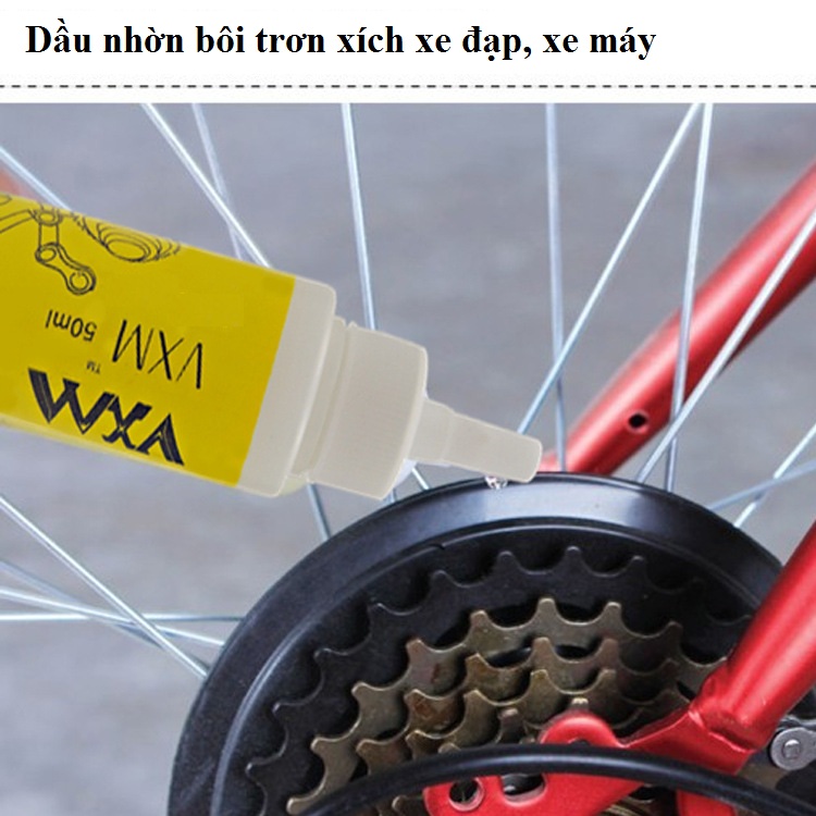 Dầu tra xích bão dưỡng sên xe, dầu bôi trơn xích xe đạp, xe máy