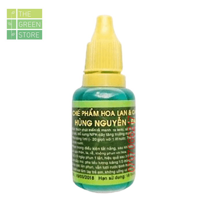 Chế phẩm sinh học Hùng Nguyễn (20ml) chuyên dùng cho hoa lan, kích ra rễ, kích ki, sát khuẩn, kháng bệnh, phòng trừ nấm bệnh