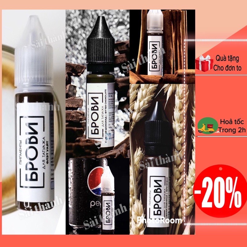 Mực Brovi Nga-Mực Xăm Cao Cấp