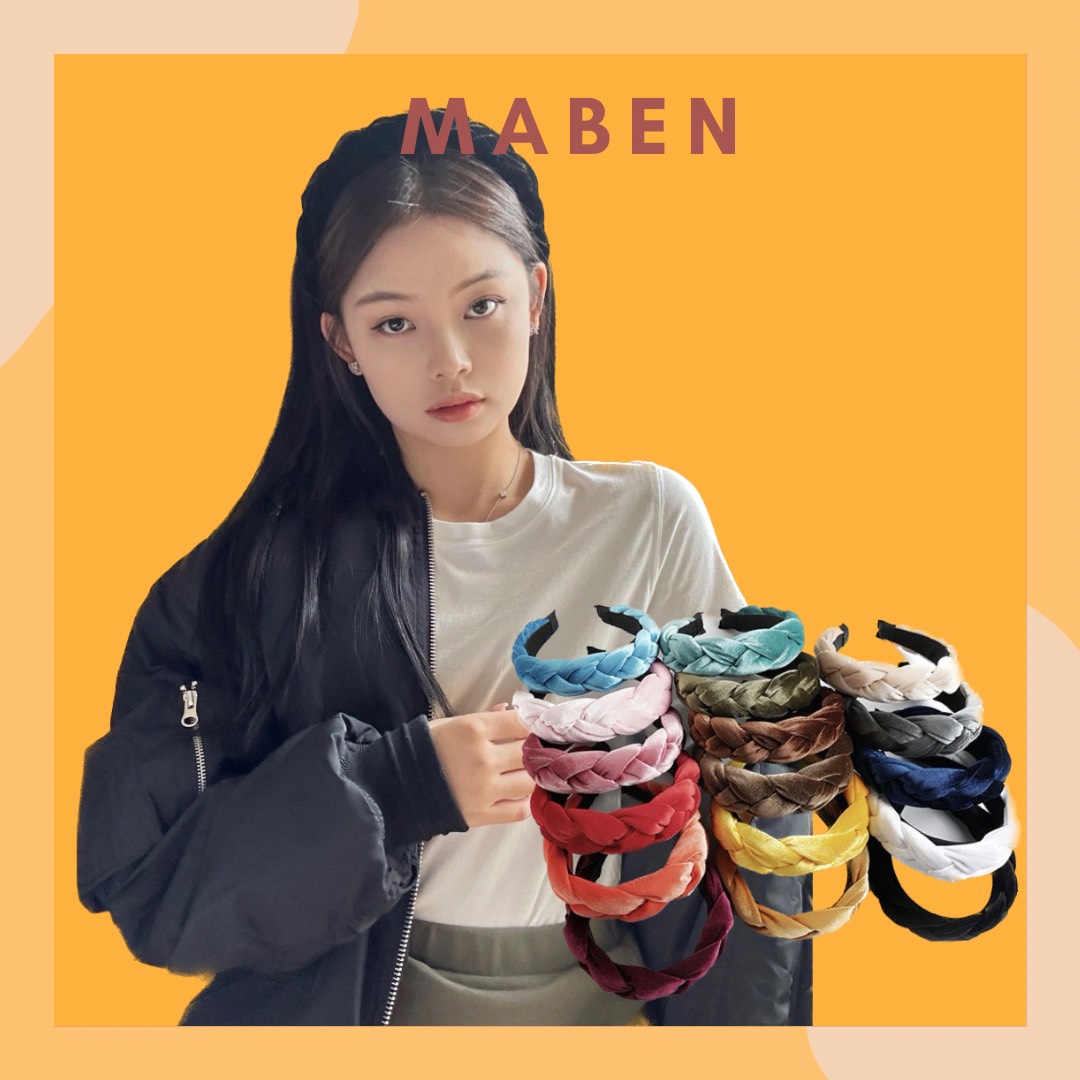 [HCM]Cài tóc con rết nhung phong cách hàn quốc