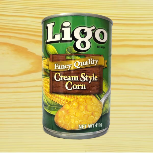 LIGO [Lon CREAM STYLE 410gr] BẮP KEM ĐÓNG HỘP Fancy Quality Cream Style Corn