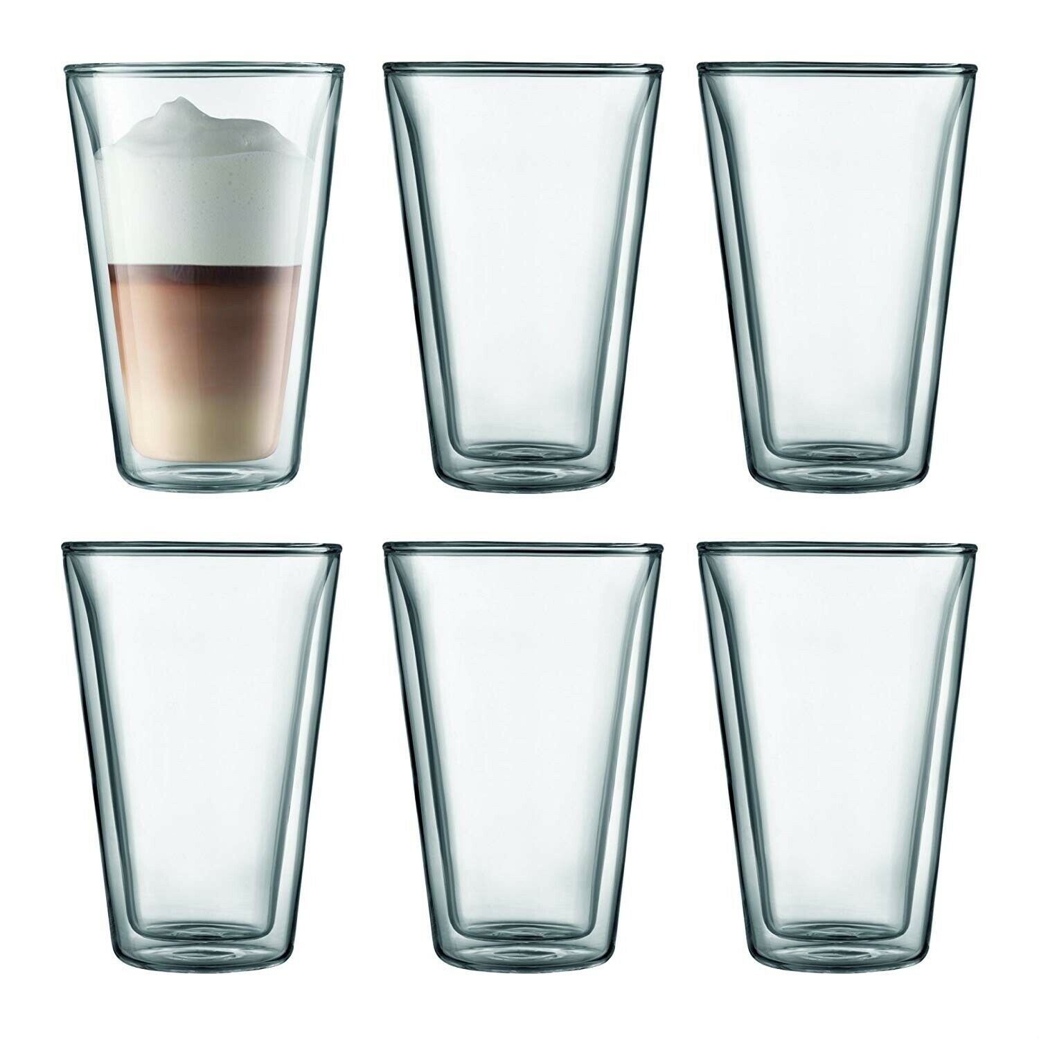 Bộ 6 thủy tinh Bodum Canteen 2 lớp cách nhiệt 400ml