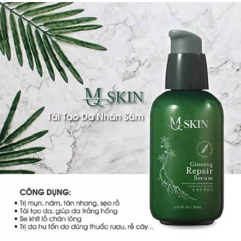 Thay da nhân sâm tái tạo da số 1 mq skin