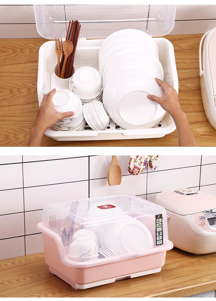 [ SIÊU TIỆN LƠI]KỆ RỔ ÚP CHÉN ĐĨA ĐỒ DÙNG ĂN UỐNG CÓ NẮP ĐẬY CHỐNG CÔN TRÙNG, CHỐNG BÁM BỤI SIZE LỚN - TẶNG KÈM GIÁ ÚP BÌNH SỮA, ÚP LY CHÉN DĨA CỰC TIỆN LỢI