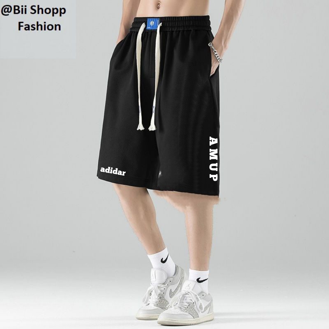 Quần Đùi Hip Hop Đường Phố Kiểu Mỹ Mẫu Mới Quần Lửng In Hoa Ống Đứng Rộng Rãi Thường Ngày Cho Nam Quần Phối Đa Phong Cách Trào Lưu