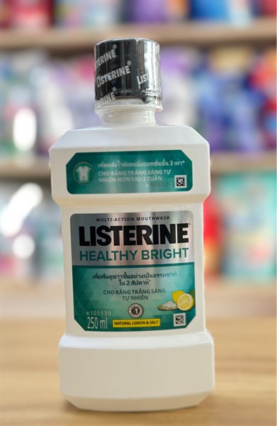 Nước Súc Miệng Làm Trắng Răng Listerine Healthy Bright 250ml Chai