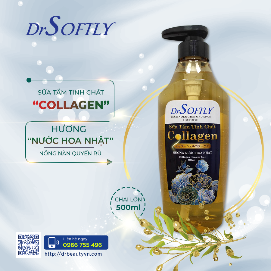 Sữa tắm tinh chất Collagen, Hương nước hoa Nhật🌺Ngừa lão hóa da🌺Hương nước hoa quyến rũ.