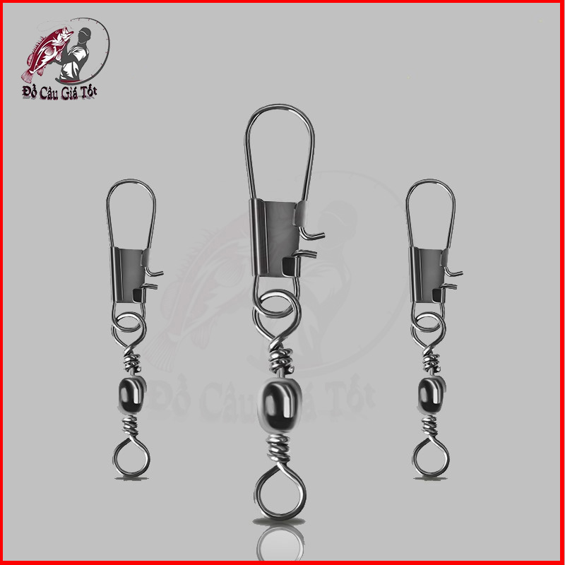 [Combo 10 Cái] Khóa Link Câu Cá, Khóa Link Chống Xoắn Chịu Tải Lớn Đủ Size Phụ Kiện Câu Đài- Đồ Câu Giá Tốt