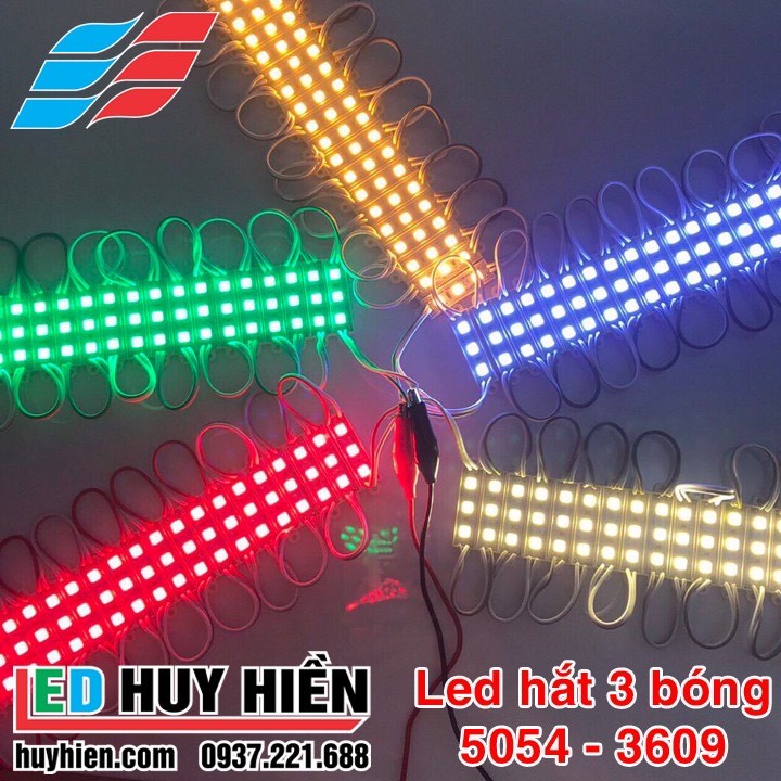 Led hắt 3 bóng 5054 kích thước 3609 các màu đơn sắc