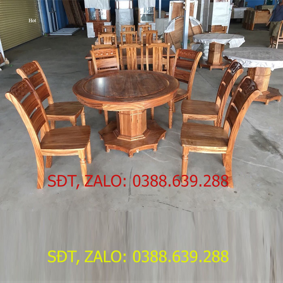 BỘ BÀN ĂN GỖ HƯƠNG XÁM 6 GHẾ , bàn ăn tròn gỗ , bộ bàn ăn .