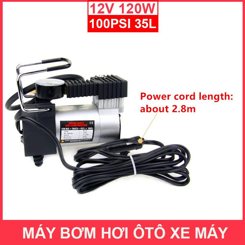 [HCM]Bơm hơi 220v - Bơm Điện 220V Mini Công Suất Lớn - bơm hơi xe máy ô tô 220vcông suất cực khỏe 120w bơm cực khỏe bảo hành uy tín lỗi 1 đổi 1