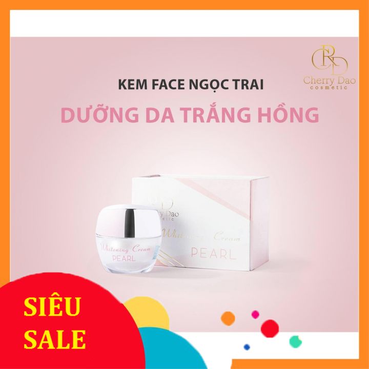 Kem trắng da ngọc trai cherry đào