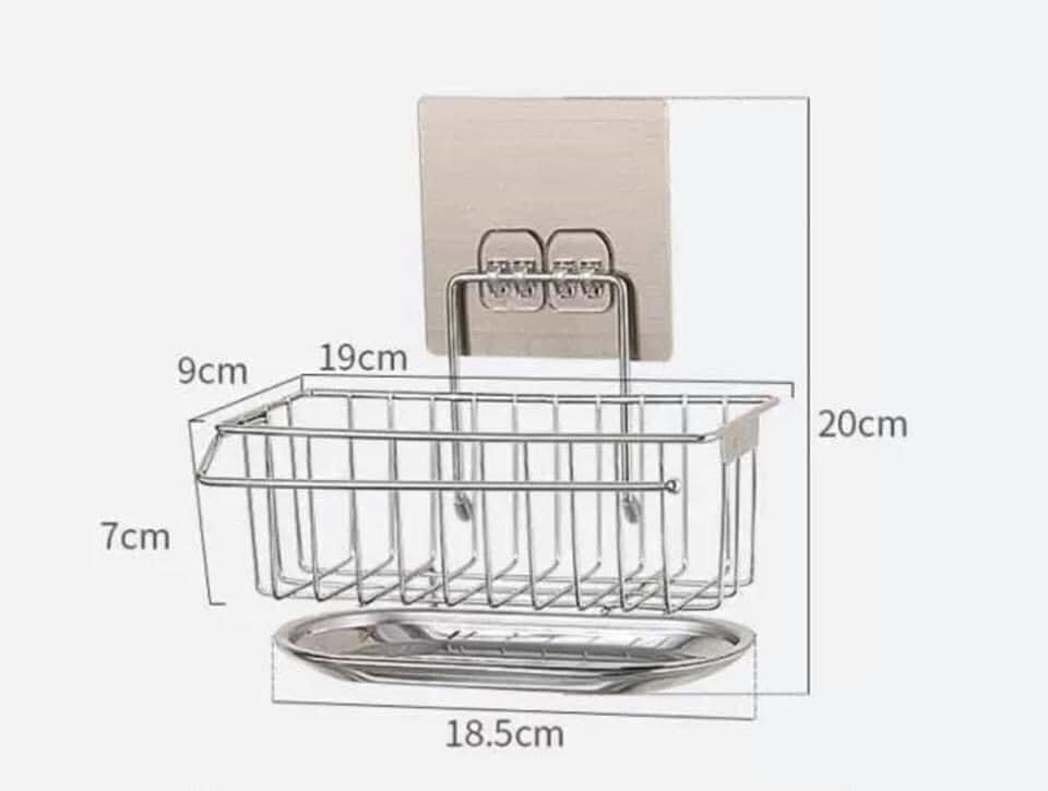 Kệ inox đựng đồ rửa chén bát có khay hứng nước