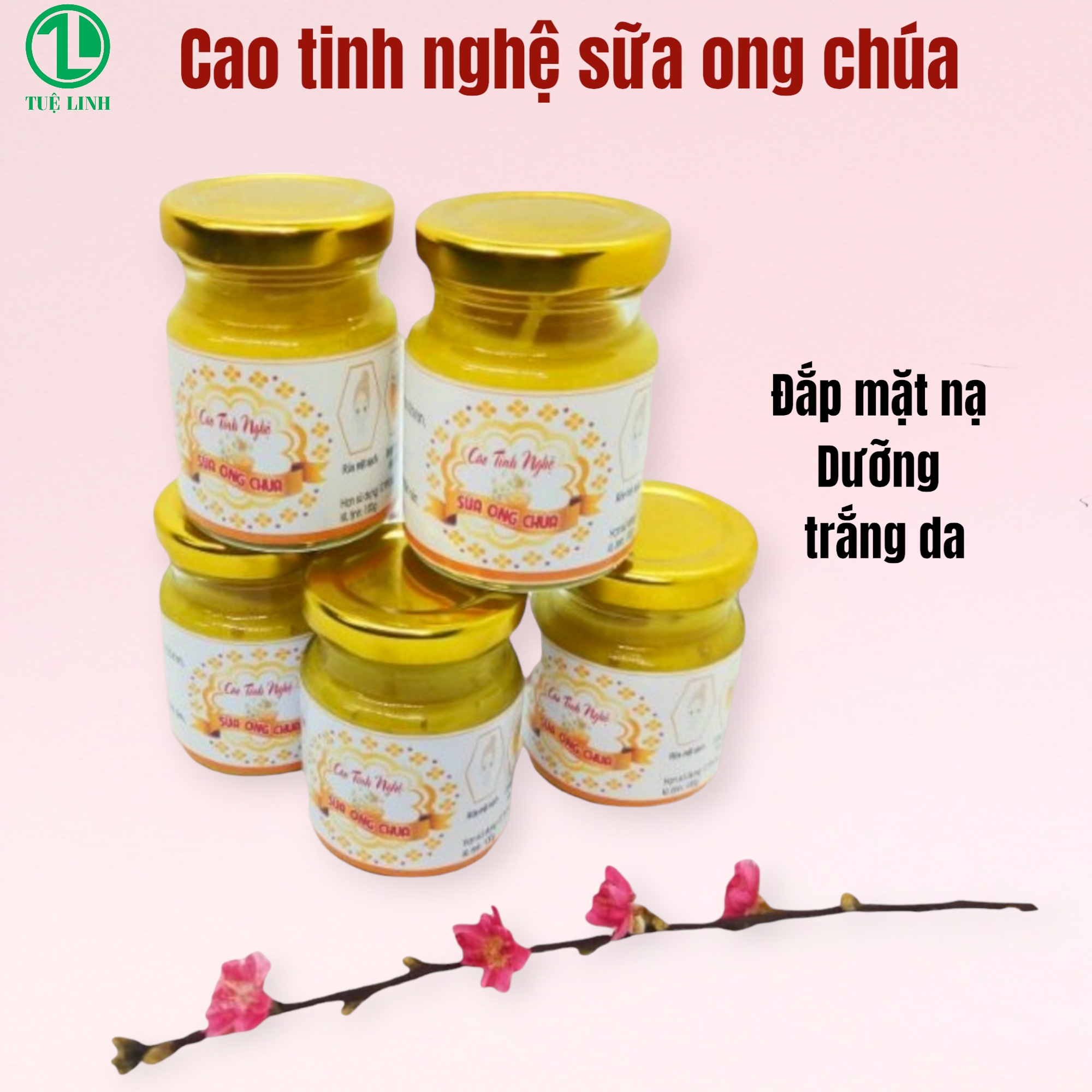 Cao tinh nghệ sữa ong chúa hũ lớn 100ml tặng 1 cok quét mặt nạ