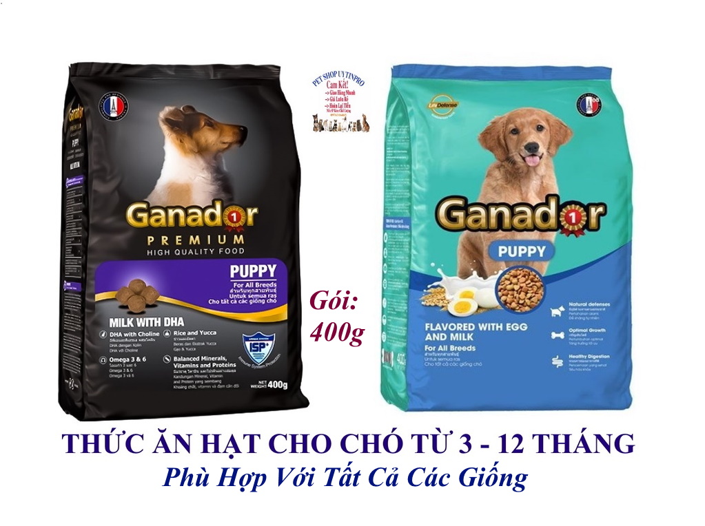  Ganador Puppy Dog Food for All Breeds 400g - High-Quality Nutrition Dry Food for Puppies 