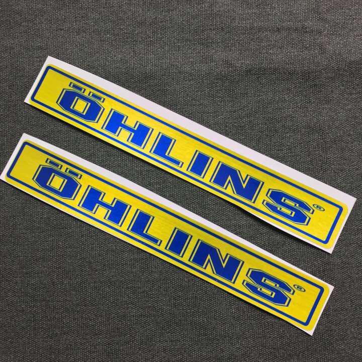 Tem dán phuộc xe, gấp xe OHLINS 1 màu (nhiều loại xe)
