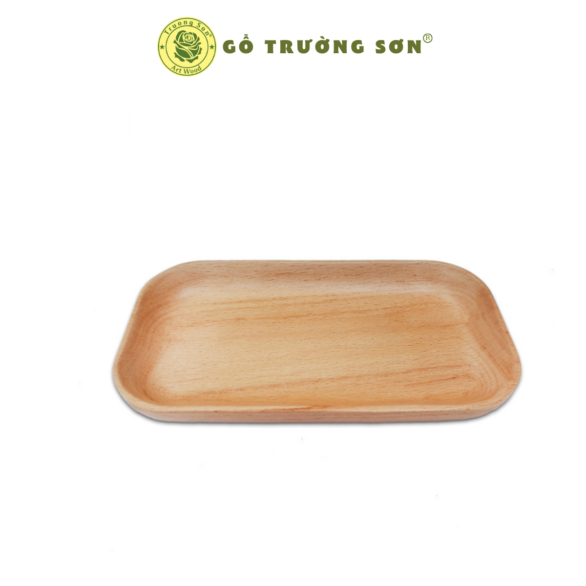 [HCM]Khay Gỗ Hình Chữ Nhật Có Chân Đế Dài 18 Cm TL71 - Đồ Gỗ Nhà Bếp Thương Hiệu Trường Sơn