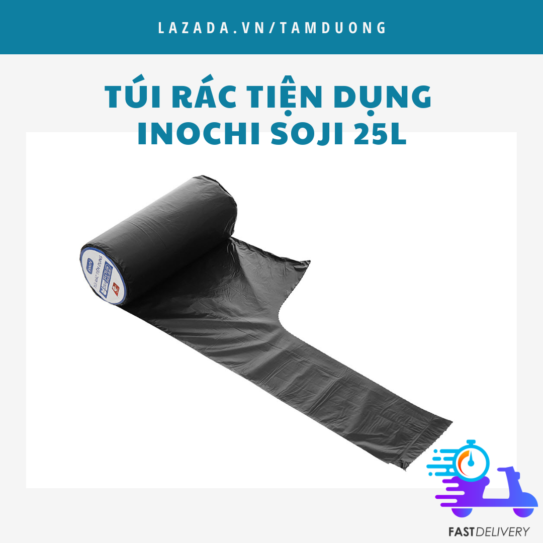 Cuộn 28 túi rác Inochi tiện dụng 25L