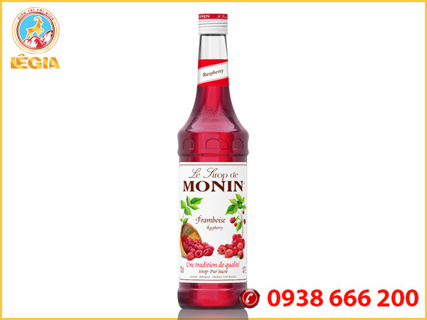 Siro monin phúc bồn tử 700ml - monin raspberry syrup