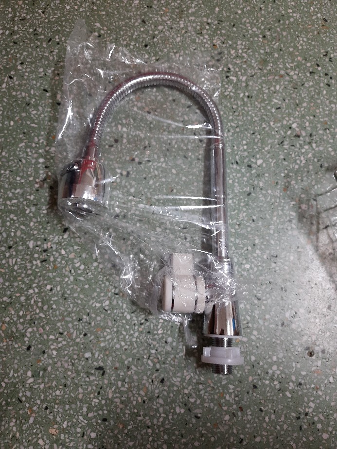 Vòi rửa chén,vòi rửa bát lạnh ống lò xo,đầu hai chế độ, xi cao cấp