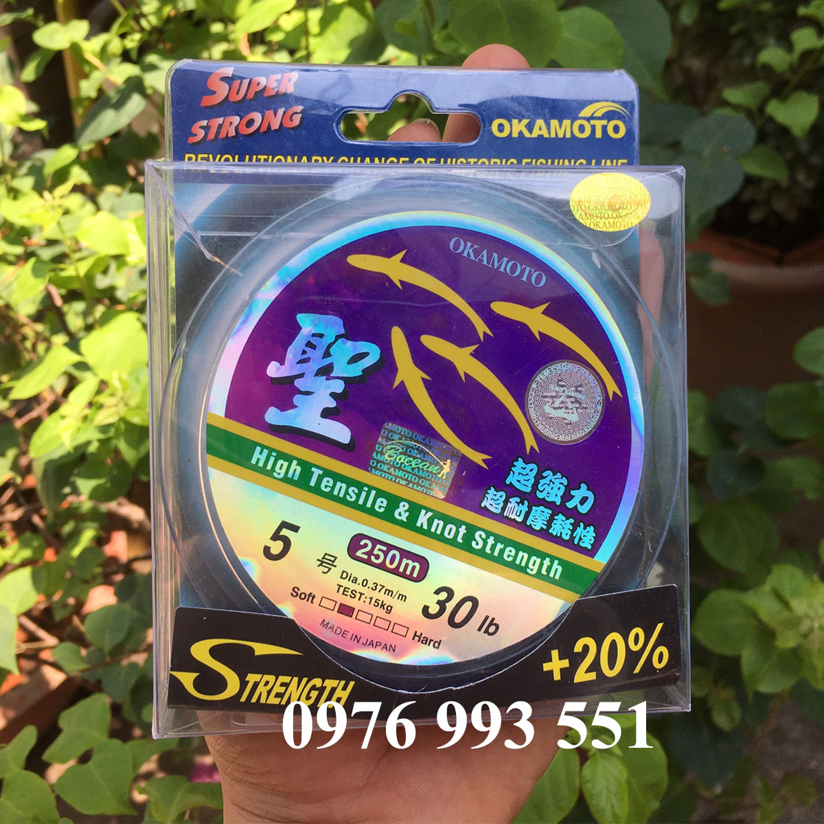 Dây Cước Câu Cá Tàng Hình OKAMOTO Nhật Bản,Cuộn 250m chống xoắn,chống rối,siêu bền