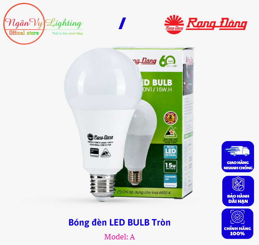 Bóng đèn LED BULB tròn 3W,5W,7W,9W,12W,15W,20W,30W Rạng Đông - SIÊU SÁNG - TIẾT KIỆM ĐIỆN