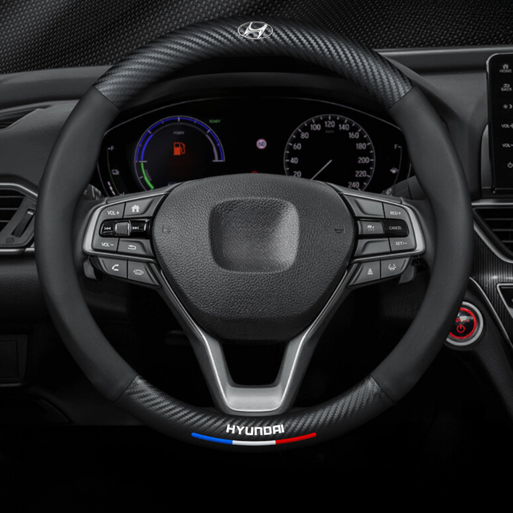 Bọc Vô Lăng Ô Tô Cao Cấp Có Logo Theo Hãng Xe - Bọc Vô Lăng Carbon Chống Trơn, Chống Trượt, Bền Bỉ Và Bám Chắc Tay Lái