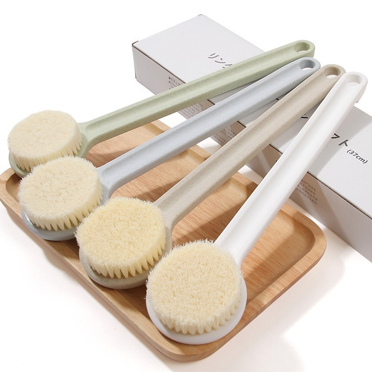 Bàn chải cọ lưng Muji cán dài