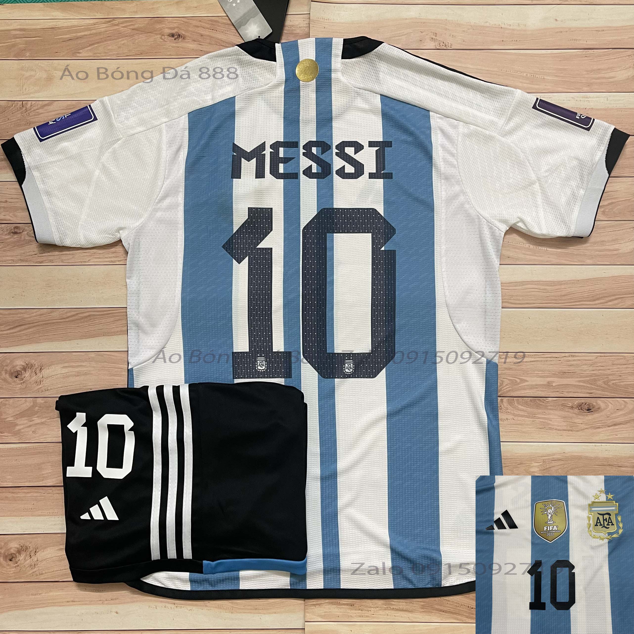 HOÀN TIỀN 15% - Áo Bóng Đá Áo Đá Banh Đội Tuyển Argentina WC 2022 - Chuẩn Mẫu Thi Đấu - Vải Polyeste Gai Thái Cao Cấp