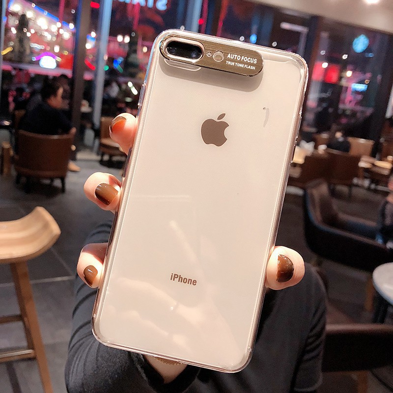 Ốp auto focus iphone 7plus/8plus trong suốt bảo vệ camera