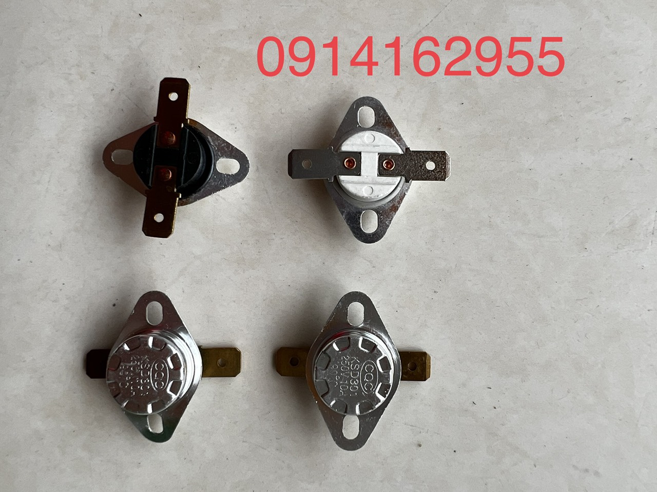 Bộ 2 con Rơle cảm biến nhiệt lò xo máy sấy Electrolux 6-8kg