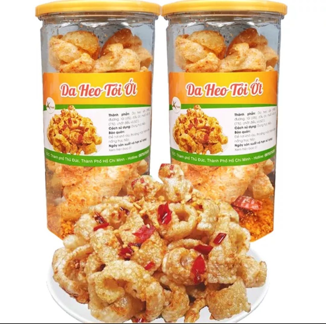 DA HEO CHIÊN GIÒN TỎI ỚT ĐẶC BIỆT 160Gr