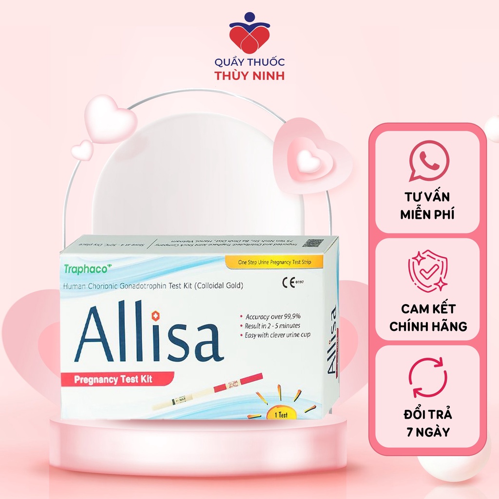 Que thử thai allisa que thử thai nhanh hcg